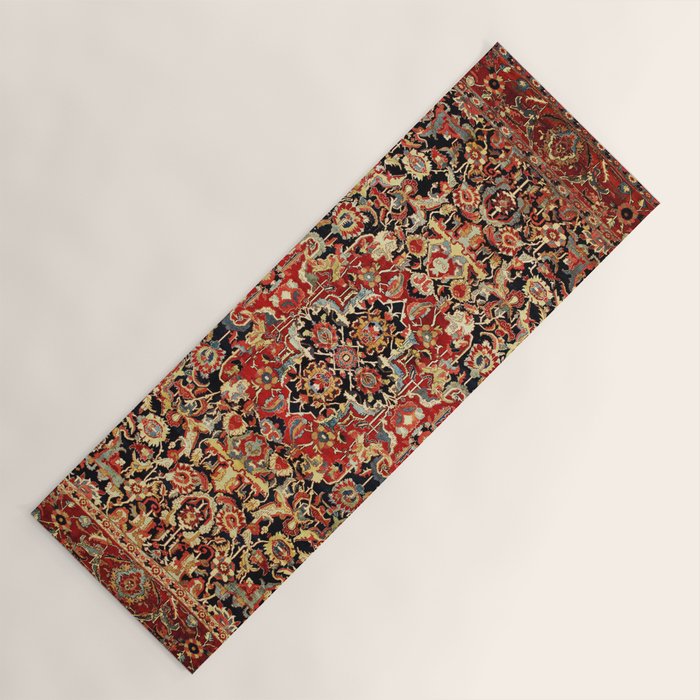 Heriz Northwest Persian Carpet Print Yoga Mat Gallery Image 1