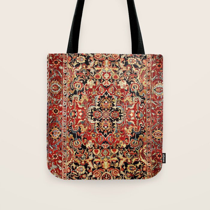 Heriz Northwest Persian Carpet Print Tote Bag Gallery Image 1