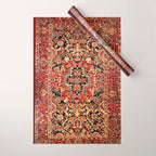 Heriz Northwest Persian Carpet Print Wrapping Paper Gallery Image 1
