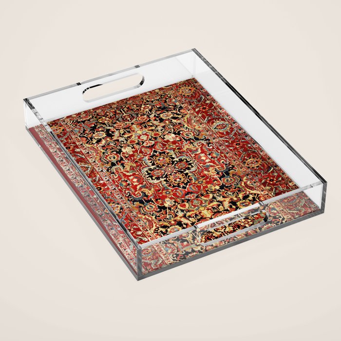 Heriz Northwest Persian Carpet Print Acrylic Tray Gallery Image 1