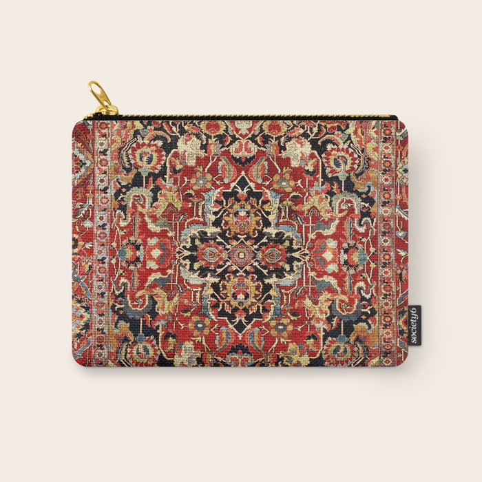 Heriz Northwest Persian Carpet Print Carry All Pouch Gallery Image 1