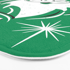 'Tis The Season - Retro Santa Green Bath Mat Gallery Image 3