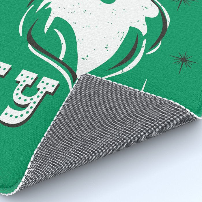 'Tis The Season - Retro Santa Green Rug Gallery Image 4