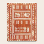 Geometric Tribal Pattern on Terracotta Notebook Gallery Image 4
