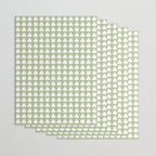 Clovers XXVI Natural Green Botanical Pattern Wrapping Paper Gallery Image 3