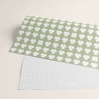 Clovers XXVI Natural Green Botanical Pattern Wrapping Paper Gallery Image 2