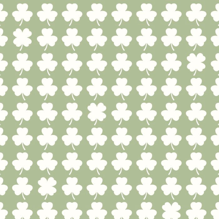 Clovers XXVI Natural Green Botanical Pattern Coffee Mug Gallery Image 2