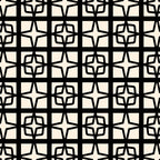 Mid Century Modern Retro Atomic Star Tiles Geometric Pattern Black and Almond Cream Coffee Mug Gallery Image 2