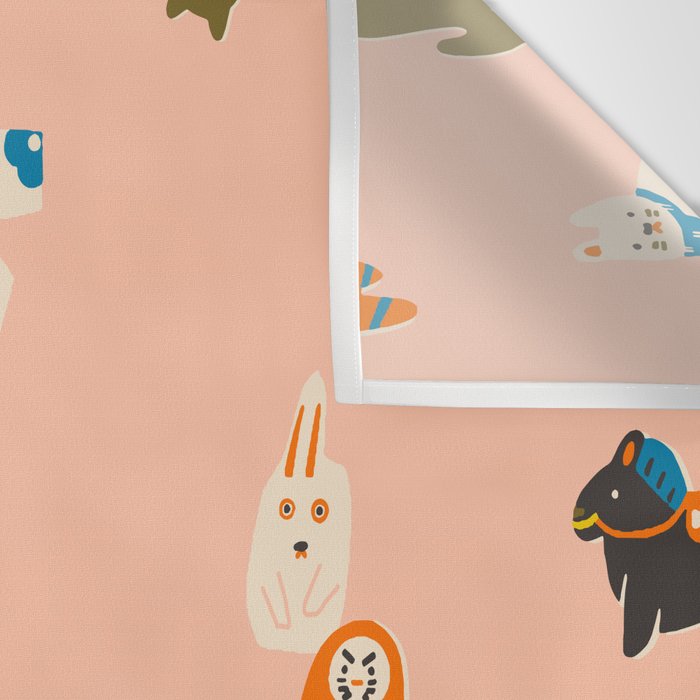 Japanese folk toys Wall Tapestry Gallery Image 3