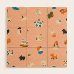 Japanese folk toys Wood Wall Art Gallery Image 1