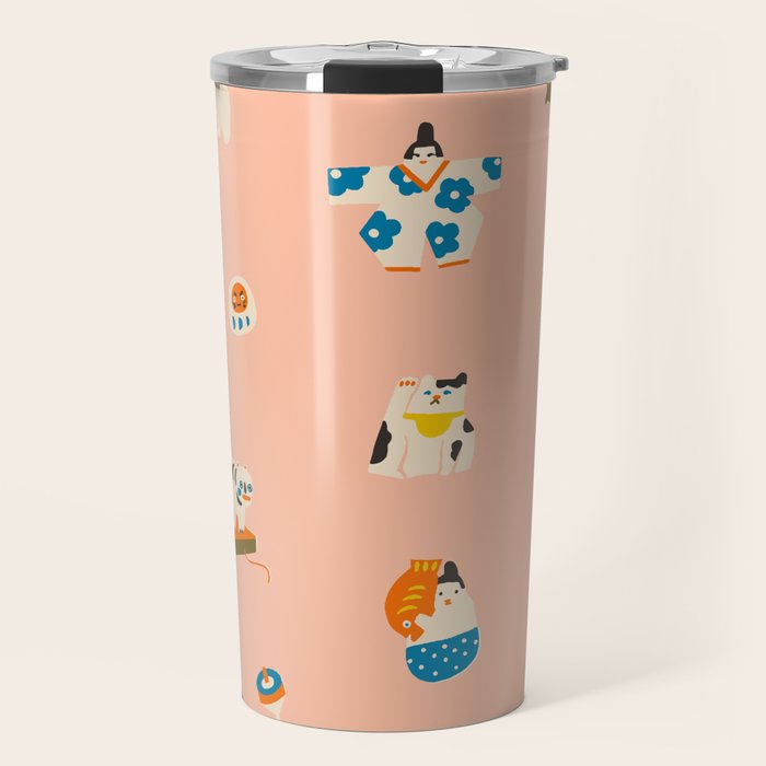 Japanese folk toys Travel Mug Gallery Image 1