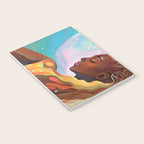 Suspended, Abstract Black People Love Couple, Human Humanity Emotions Feelings, Expression Eclectic Painting Space Notebook Gallery Image 3