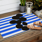 Still life - blue stripe Outdoor Rug Gallery Image 2