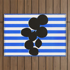 Still life - blue stripe Outdoor Rug Gallery Image 1