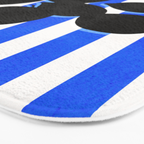 Still life - blue stripe Bath Mat Gallery Image 3