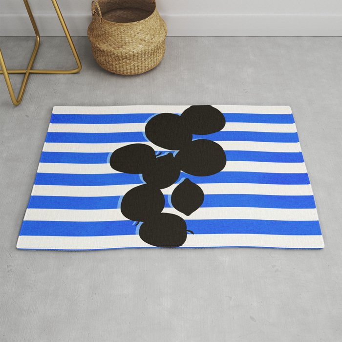 Still life - blue stripe Rug Gallery Image 1