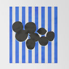 Still life - blue stripe Throw Blanket Gallery Image 2