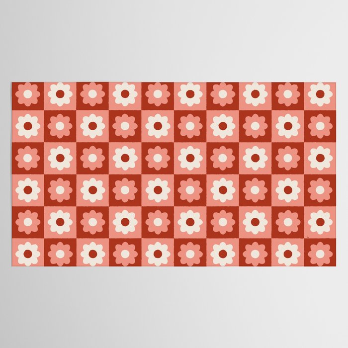 Fall Retro Flower Pattern Tablecloth Gallery Image 2