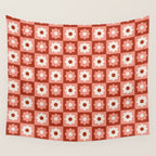 Fall Retro Flower Pattern Wall Tapestry Gallery Image 4