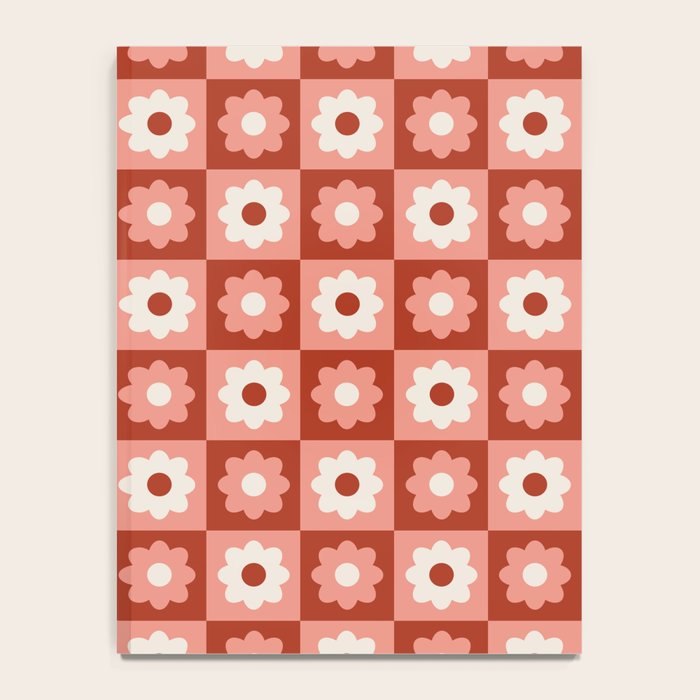 Fall Retro Flower Pattern Notebook Gallery Image 4