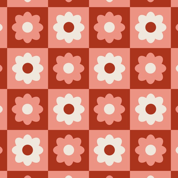 Fall Retro Flower Pattern Coffee Mug Gallery Image 2