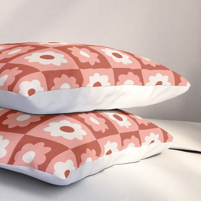 Fall Retro Flower Pattern Pillow Sham Gallery Image 3