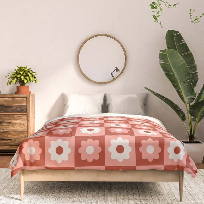Fall Retro Flower Pattern Comforter Gallery Image 3