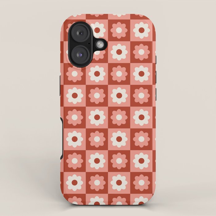 Fall Retro Flower Pattern iPhone Case Gallery Image 1