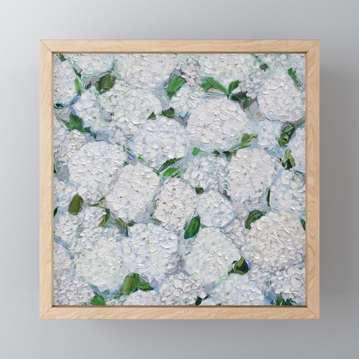Annabelle Hydrangea Garden Mini Art Print Gallery Image 1
