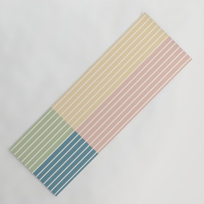 Color Block Line Abstract VII Yoga Mat Gallery Image 1