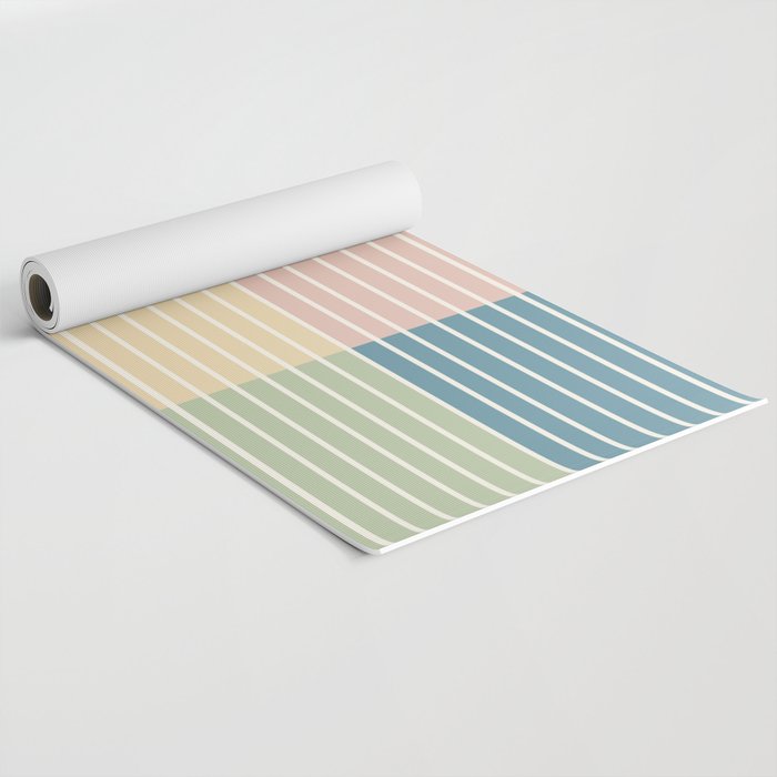 Color Block Line Abstract VII Yoga Mat Gallery Image 2