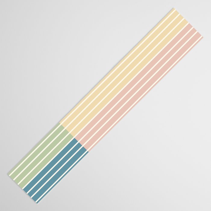 Color Block Line Abstract VII Table Runner Gallery Image 3