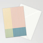 Color Block Line Abstract VII Stationery Card Gallery Image 2