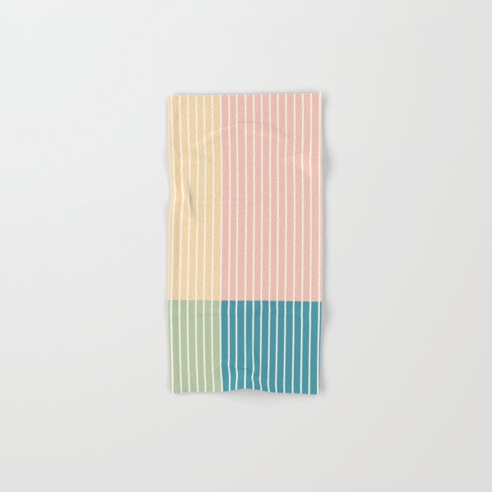 Color Block Line Abstract VII Bath Towel Gallery Image 1