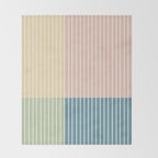 Color Block Line Abstract VII Throw Blanket Gallery Image 2