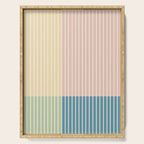 Color Block Line Abstract VII Serving Tray Gallery Image 1