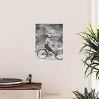Women Riding Bicycles black and white photography / black and white photographs Poster Gallery Image 2