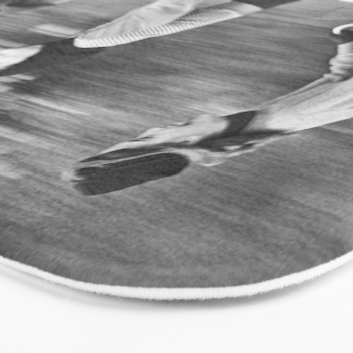 Women Riding Bicycles black and white photography / black and white photographs Bath Mat Gallery Image 3