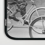 Women Riding Bicycles black and white photography / black and white photographs Laptop Sleeve Gallery Image 3