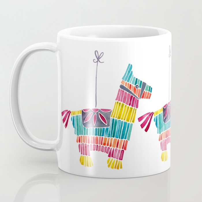 Mexican Donkey PinÌata - CMYK Palette Coffee Mug Gallery Image 3
