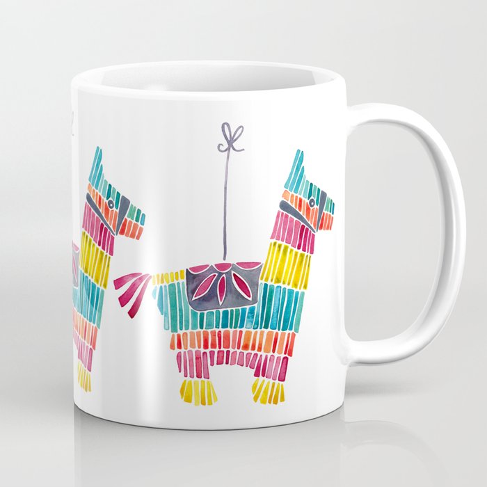 Mexican Donkey PinÌata - CMYK Palette Coffee Mug Gallery Image 1