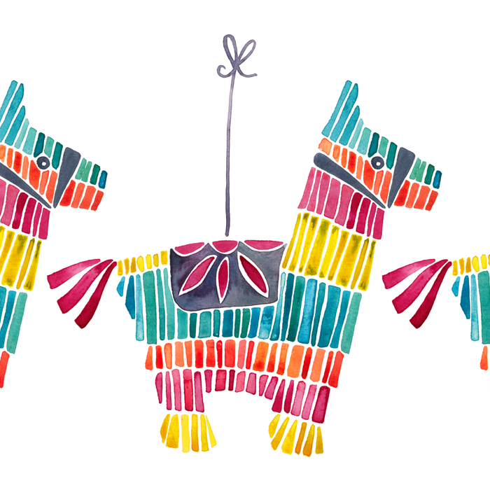 Mexican Donkey PinÌata - CMYK Palette Coffee Mug Gallery Image 2