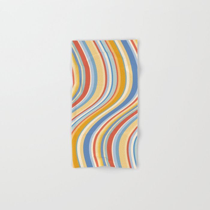 Wavy Stripes VIII - 70s Summer Bath Towel Gallery Image 1