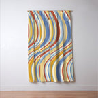 Wavy Stripes VIII - 70s Summer Window Curtain Gallery Image 3