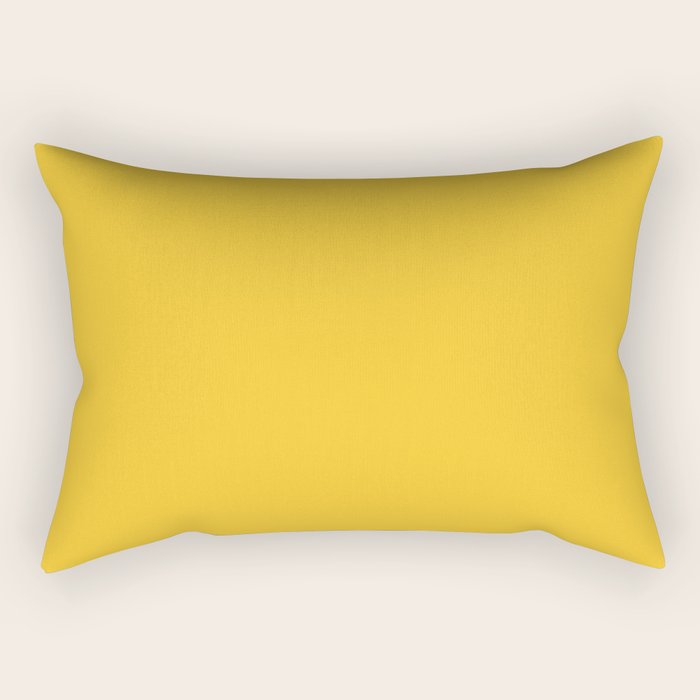 Canary Yellow - Solid Color Collection Rectangular Pillow Gallery Image 2