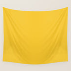 Canary Yellow - Solid Color Collection Wall Tapestry Gallery Image 4