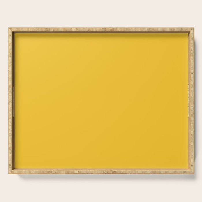 Canary Yellow - Solid Color Collection Serving Tray Gallery Image 1