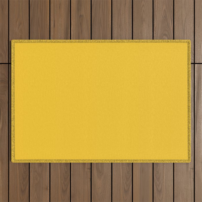Canary Yellow - Solid Color Collection Outdoor Rug Gallery Image 1