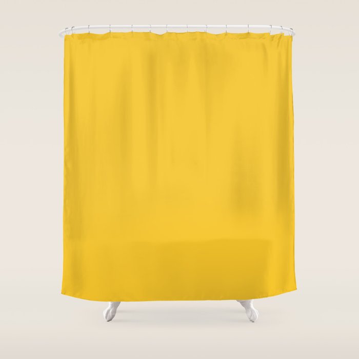Canary Yellow - Solid Color Collection Shower Curtain Gallery Image 1