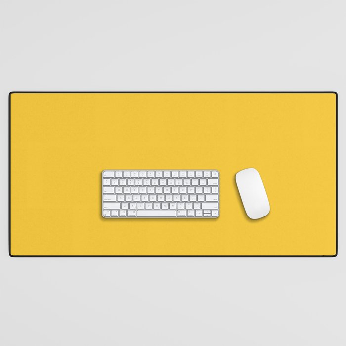 Canary Yellow - Solid Color Collection Desk Mat Gallery Image 1